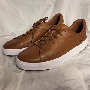 NWOB Kizik Vegas Slip On Leather Lace Up Loafers Sneakers Hands Free Womens 13.5